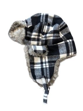 Plaid Fur Trapper Hat